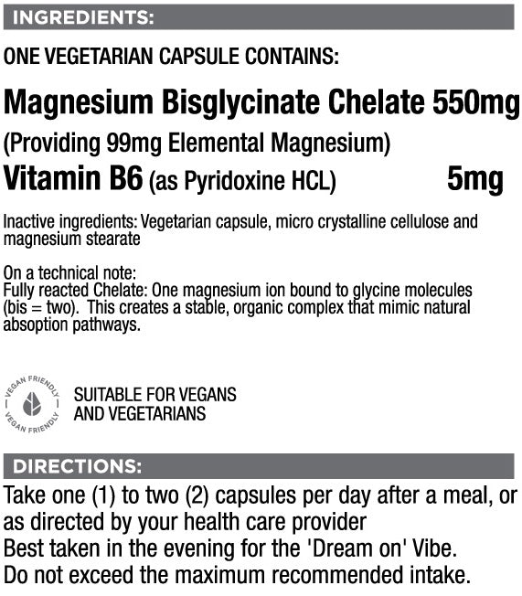 Magnesium Bisglycinate (Calming)