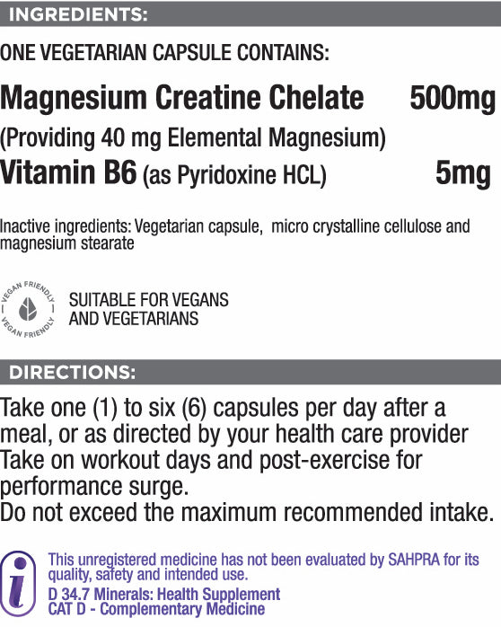 Magnesium Creatine (Physical Performance for sport)