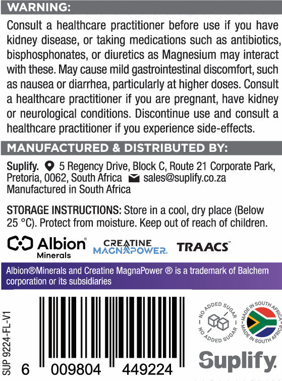 Magnesium Creatine (Physical Performance for sport)