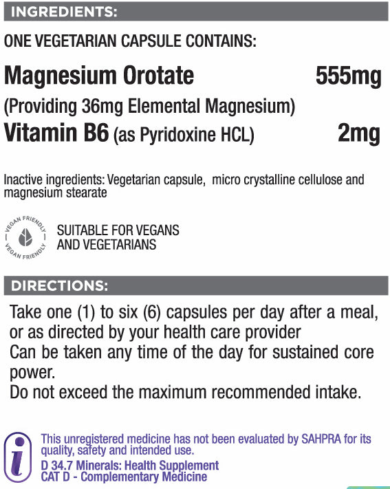Magnesium Orotate (Long term wellness & cellular support)