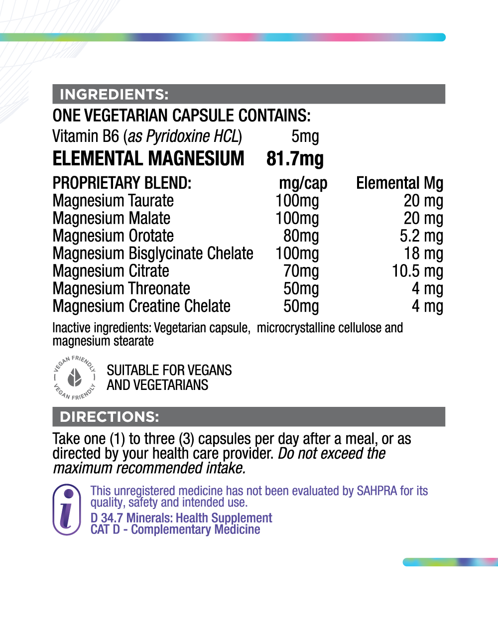 Magnesium Supplement - Suplify MagSe7en